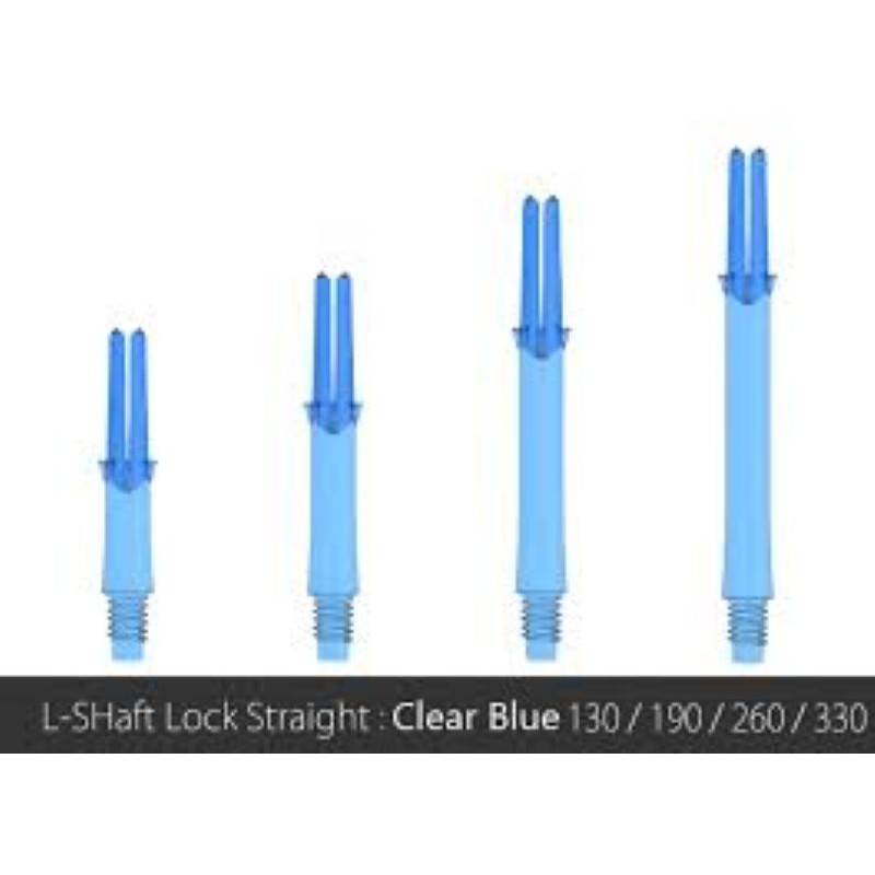 Lshaft Lock Straight 130-Clear Blue