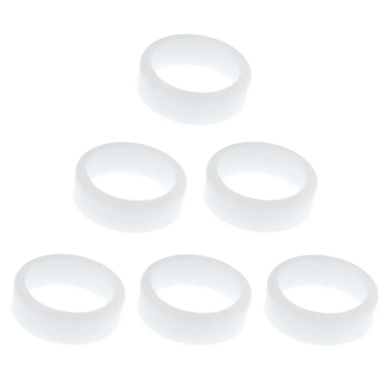 L-ring (Set of 6) White