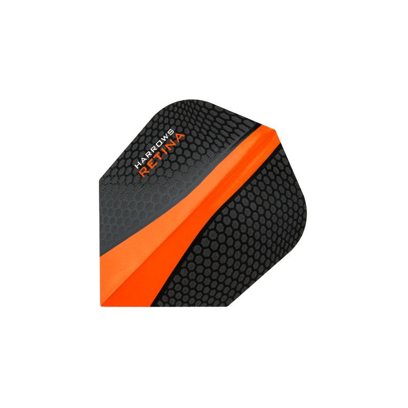 Plumas Harrows ANCHA Retina NARANJA