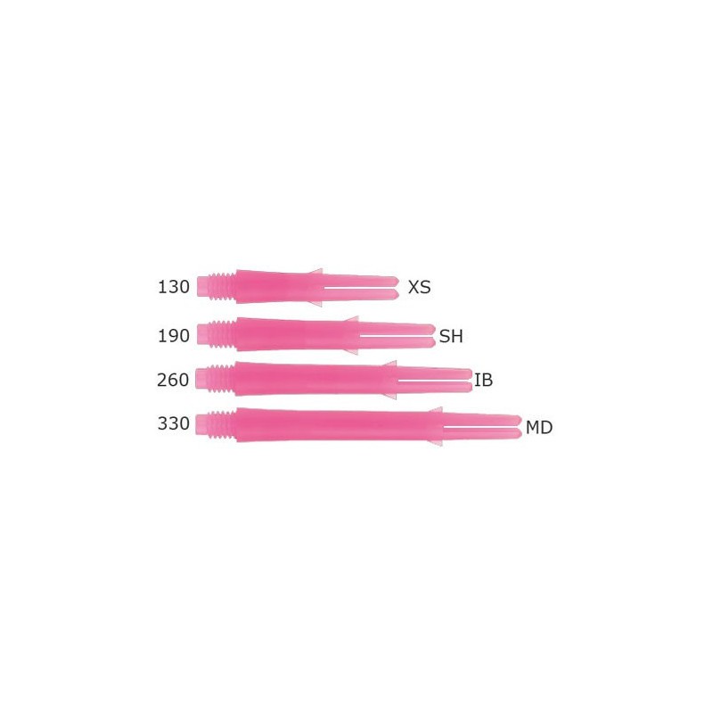 Lshaft Lock Straight 130-Shocking Pink/Red VARIADO