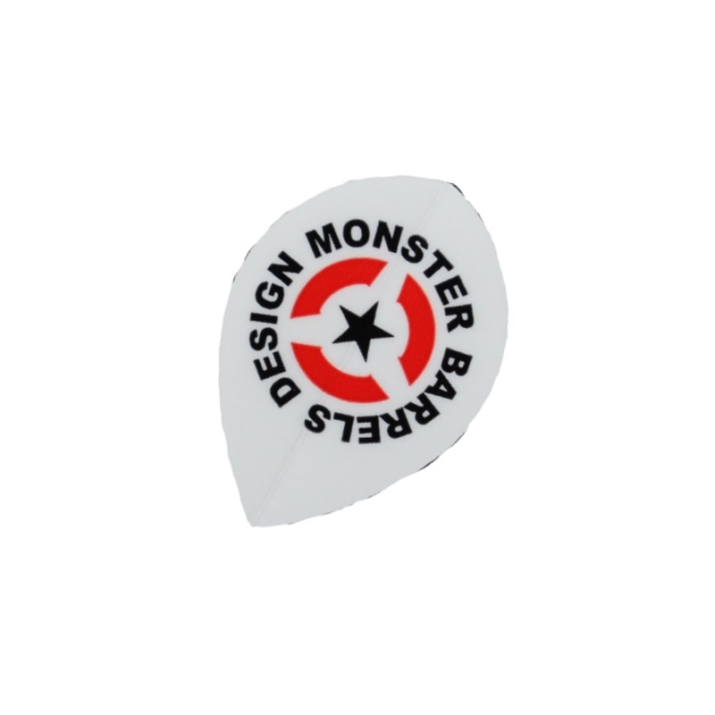 MONSTER  LOGO WHITE PEAR