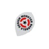 MONSTER  LOGO WHITE PEAR