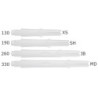Lshaft Lock Straight 190-Milky White