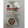 MONSTER  LOGO WHITE PEAR