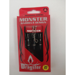 Palos Monster Dragster Negro 20 mm